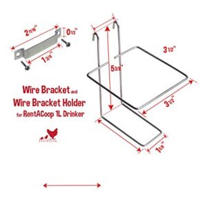 Wire Bracket for Small Animal Drinking Bottle (32 oz/1 Liter)