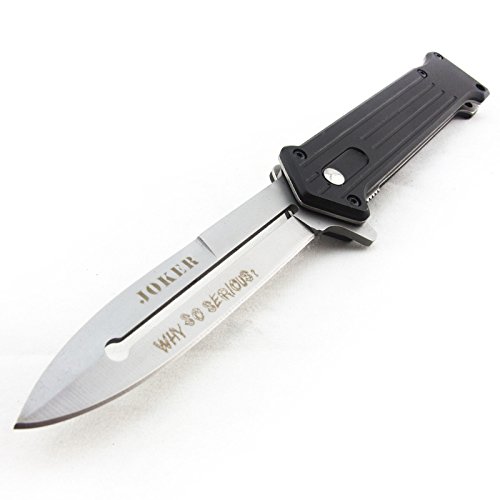Only US TAC-FORCE Folding Joker "Why So Serious?" Satin Blade Pocket Knife TF-457BS