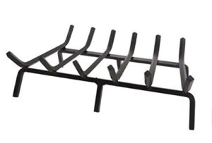 cooke standard steel fireplace grate, for indoor and outdoor wood burning fireplaces, choose from many sizes (front: 56", back 54", depth: 16", 14-bar)