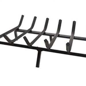 COOKE Standard Steel Fireplace Grate, for Indoor and Outdoor Wood Burning Fireplaces, Choose from Many Sizes (Front: 56", Back 54", Depth: 16", 14-bar)