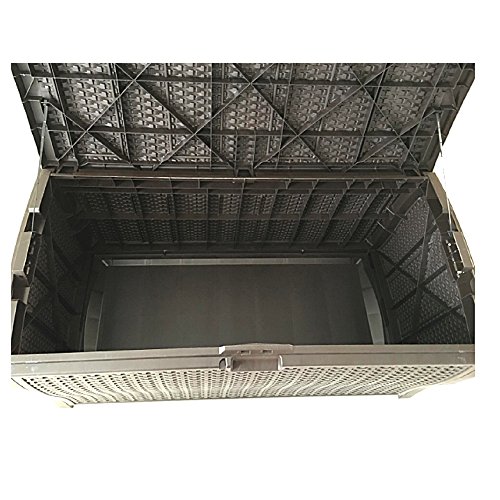 Outdoor Wicker Storage Box Patio Large Garage Kitchen Large Deck Cushions Resin Lock Bench Container Bin Shed & eBook