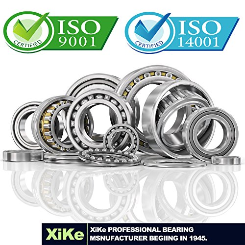 XiKe 2 Set Fits for 1'' Axles Trailer Wheel Hub Bearings Kit, L44643/L44610 and 12192TB Seal OD 1.980'', Dust Cover and Cotter Pin, Rotary Quiet High Speed and Durable.