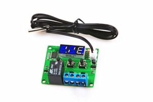 noyito digital temperature controller module -58℉ to +257 ℉ temperature control switch ntc waterproof sensor probe - blue led display suitable for kinds of temperature control system (5v)