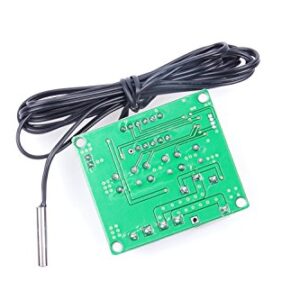 NOYITO Digital Temperature Controller Module -58℉ to +257 ℉ Temperature Control Switch NTC Waterproof Sensor Probe - Blue LED Display Suitable for Kinds of Temperature Control System (5V)