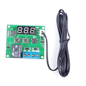 NOYITO Digital Temperature Controller Module -58℉ to +257 ℉ Temperature Control Switch NTC Waterproof Sensor Probe - Blue LED Display Suitable for Kinds of Temperature Control System (5V)