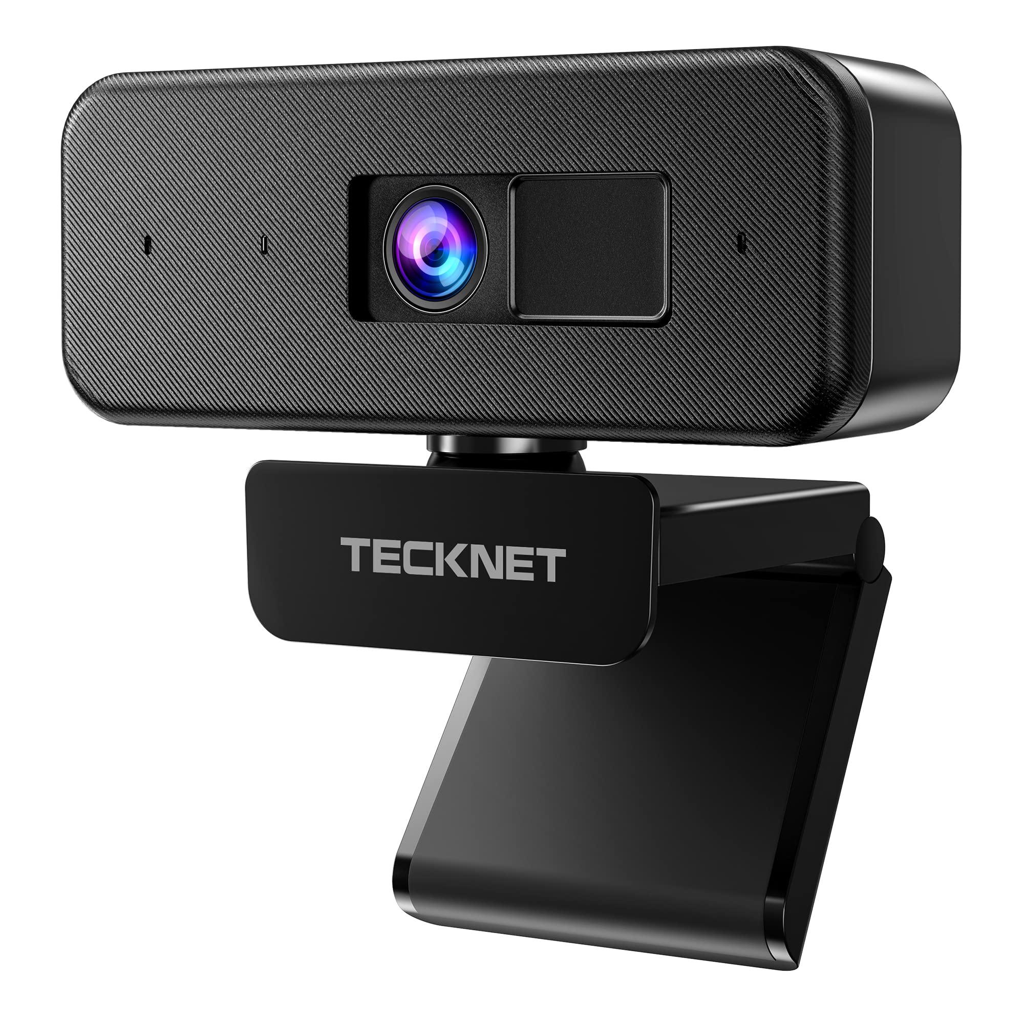 TECKNET 1080p Webcam with Microphone & Privacy Cover, Streaming Camera 30fps USB Computer Camera with 110-degree AOV, Web Camera for Video Conferencing/Calling/Live Streaming/Online Learning