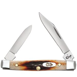 case wr xx pocket knife red stag small pen item #9581 - (r5233 ss) - length closed: 2 5/8 inches