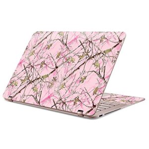 mightyskins skin compatible with asus zenbook flip ux360ua 13" (2017) - conceal pink | protective, durable, and unique vinyl decal wrap cover | easy to apply, remove | made in the usa