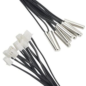 XINGYHENG 10Pcs NTC 10K Thermistor Sensors Digital Temperature Probe for Air Conditioner (100cm)