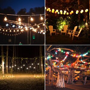 ANDOT Outdoor Hanging Light Kit, 1/16Inch,7x7, 130ft Globe String Lights Suspension Kit, 304 Stainless Steel Cable,String Lights Outdoor Rope Perfect for Patio, Garden