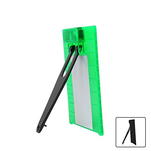 Huepar TP01G-Magnetic Floor Laser Target Plate Card with Stand for Green Beam Applications Enhancing the Visibility of Green Laser Lines or Points 1.3 Times