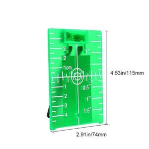 Huepar TP01G-Magnetic Floor Laser Target Plate Card with Stand for Green Beam Applications Enhancing the Visibility of Green Laser Lines or Points 1.3 Times