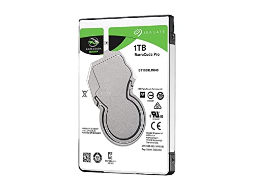 Seagate Barracuda Pro Performance Internal Hard Drive SATA HDD 1TB 7200RPM 6Gb/s 128MB Cache 2.5-Inch (ST1000LM049)