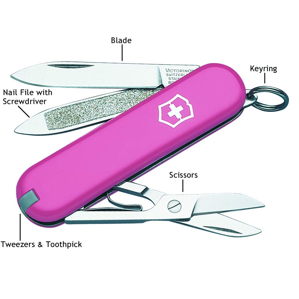 Personalized Pink Classic SD Swiss Army Knife by Victorinox