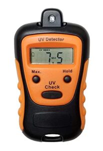 sunlight meter for measuring harmful ultraviolet solar light radiations - portable uv intensity meter & uv sun light strength tester - handheld digital uv index sensor - by sunknown