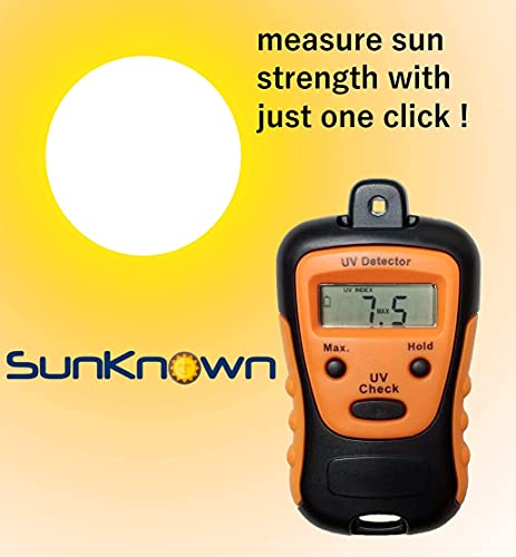 Sunlight Meter for Measuring Harmful Ultraviolet Solar Light Radiations - Portable UV Intensity Meter & UV Sun Light Strength Tester - Handheld Digital UV Index Sensor - by SunKnown