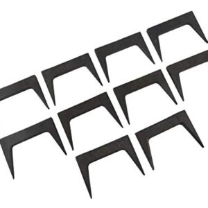 Taytools 500030 Pack of 10 Each 2 Inch Pinch Dogs with Square Back and Tapered Legs