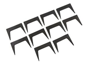 taytools 500031 pack of 10 each 1-1/2 inch pinch dogs with square back and tapered legs