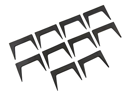 Taytools 500031 Pack of 10 Each 1-1/2 Inch Pinch Dogs with Square Back and Tapered Legs