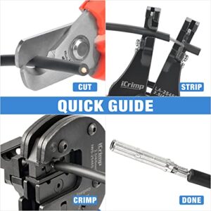 iCrimp IWS4 Solar Crimping Tools for AWG 14-10(2.5/4/6.0mm2) Solar Panel PV Cables