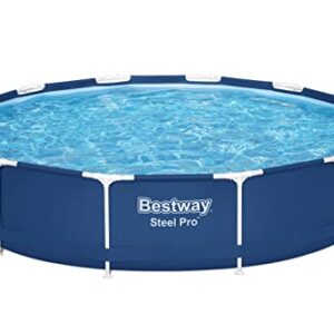 Bestway Steel Pro 12' x 30" Round Above Ground Pool Set | Includes 330gal Filter Pump