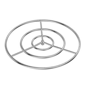 skyflame 30-inch round fire pit burner ring, 304 stainless steel