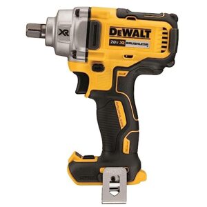 dewalt 20v max xr impact wrench, cordless, 1/2-inch with detent pin anvil, 330-lbs of torque, 3,100 ipm, bare tool only (dcf894b)