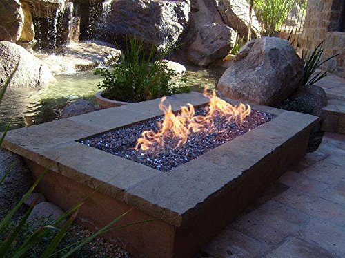 Hearth Products Controls (HPC) Rectangle Stainless Steel Fire Pit H-Burner (HBSB60-LP), 60x10-Inch, Propane Gas