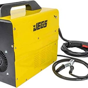 JEGS MIG 100 Gasless Welder - 110V AC - 20 Amps of Input Current - MIG Welder Includes Hand-Held Mask, Wire Brush, Spool of Wire, Welding Torch and One-Year Warranty - Simple Controls and Operation