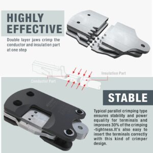 iCrimp IWS-3220M Micro Connector Pin Crimping Tool 0.03-0.52mm² 32-20AWG Ratcheting Crimper for D-Sub,Open Barrel suits Molex,JST,JAE