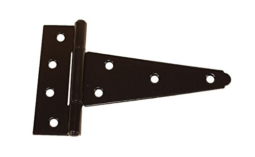 Shed Windows and More Shed T Hinges 6" (Set of 6) Strap Heavy Duty W/Screws Storage Building Barns Sheds Garages