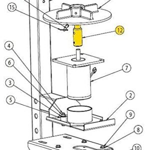 Buyers 3007809 Salt Spreader Spinner Hub with Installed Set Screw