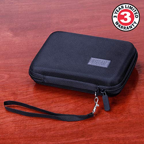 USA GEAR Multimeter Case with Hard Shell Exterior and Wrist Strap - Compatible with Innova 3320 Digital Multimeter, Crenova MS8233D, Klein Tools Multi Meter, and AstroAI Multimeter 2000 - Black