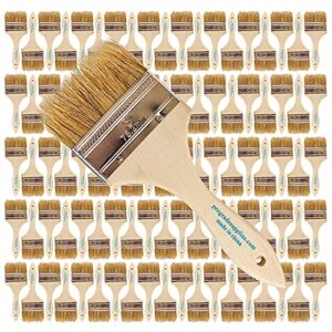 pro grade - chip paint brushes - 96 ea 3 inch chip paint brush light brown