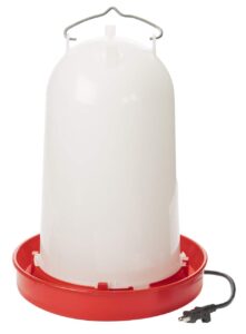 heated chicken or bird waterer - api - heated poultry waterer, 3 gallon (item no. hpw33)