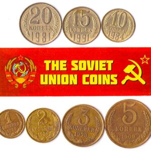 LOT of 100 USSR Soviet Russian KOPEKS Coins 1961-1991 Cold WAR Hammer and Sickle Money