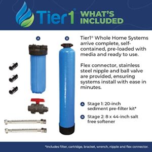 Tier1 Salt-Free Whole House Water Softener System 1-3 Bathrooms - Eco Series