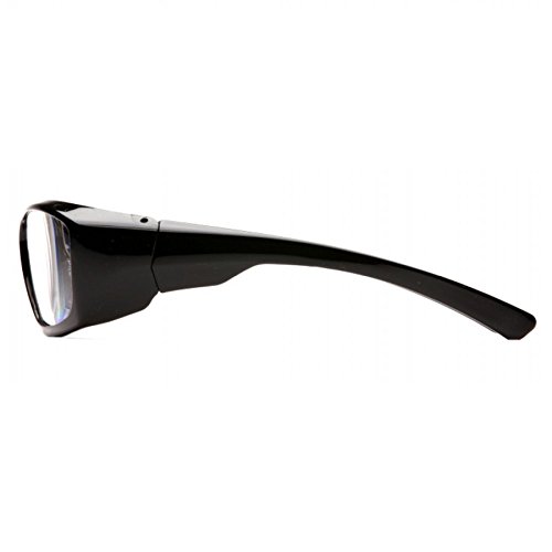 Pyramex Emerge Full Reader Safety Glasses SB7910D15 (3 Pair) (+1.5 Lens, Black Frame/Clear Lens)