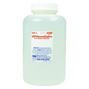 sterile saline for wound & irrigation | 500ml bottle