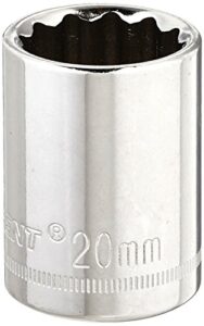 crescent 1/2" drive 12 point standard metric socket 20mm - cds80n