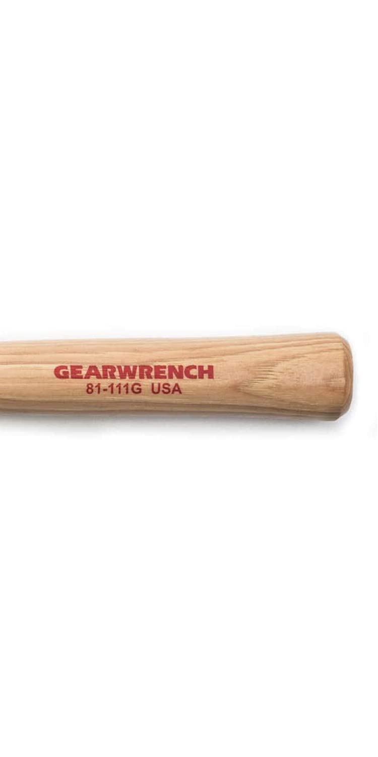 GEARWRENCH Brass Hammer with Hickory Handle, 1 lb. - 81-111G