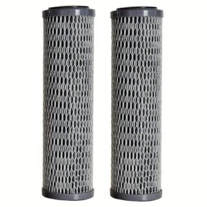 clear2o cuf1252 universal advanced premium carbon filter standard capacity whole house & rv water filter, 2 filters included, gray (pack of 2)