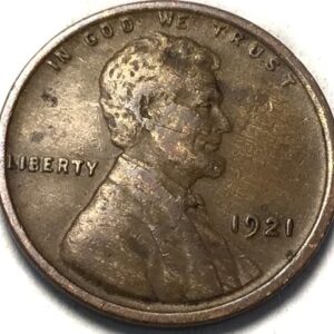 1921 P Lincoln Wheat Cent Penny Seller Fine