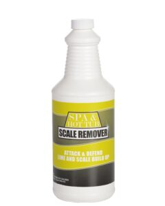 spa & hot tub scale remover - quart - hot tub & spa descaler, scale stain & lime stain remover