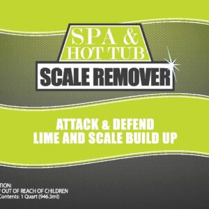 Spa & Hot Tub Scale Remover - Quart - Hot Tub & Spa Descaler, Scale Stain & Lime Stain Remover