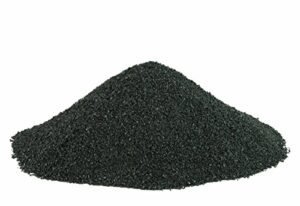 black beauty abrasive blast media medium abrasive 12/40 mesh size for use in sandblast cabinet - 50 lbs