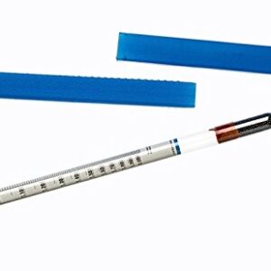 Specific Gravity Hydrometer 1.000-2.000 Dual Scale, by FEC Source. Test Flotation Solution for Fecal Egg Count, Worm Egg Flotation, Measure Liquid for Parasite Egg Flotation.100ml Test Tube Included