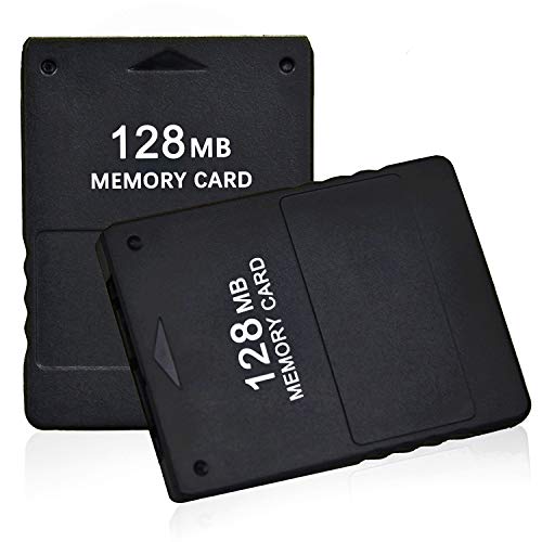 TPFOON 2pcs Pack 128MB High Speed Game Memory Card Compatible with Playstation 2 PS2