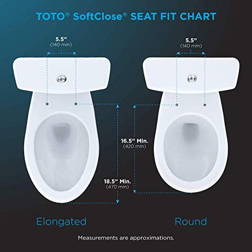 TOTO SS124-12 SoftClose, Non Slamming, Elongated Toilet Seat and Lid, Elongated, Sedona Beige