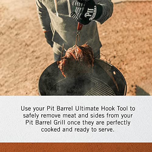 Pit Barrel Cooker Ultimate Hook Tool | Stainless Steel Pit Barrel Hook with Bottle Opener | Pit Barrel BBQ Tool for Safely Removing Meat and Veggies